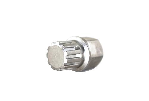 TEMO 15/11Pt Anti-Theft Wheel Lock Lug Nut Removal Socket Key 3054 for BMW | Wheel Lock Nut Socket Adapter | Anti-Theft Screw Remover Repair Tool | Tyre Fitting, Garage Repair, Tire Change - size: 15/11PT