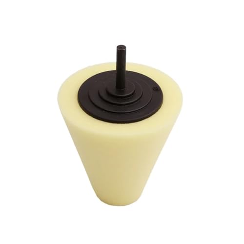 Wheel Used for Electric Drill Burnishing Ball Polishing Cone Set Car Hub Buffing Sponge Kit - color: Yellow 1pc