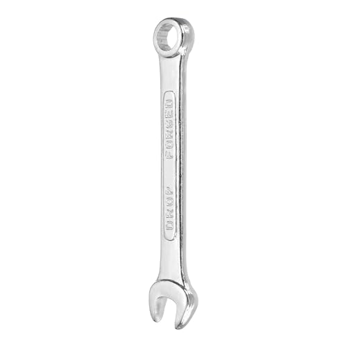 HARFINGTON Combination Wrench 7mm Metric 12-Point Box and Open End Zinc Plated Steel Double Ended Spanner Tool for Automotive Pipe Furniture Machinery DIY Repair, Silver White - size: 7mm