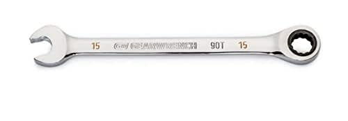GEARWRENCH 15mm 4 Degree Swing Arch 12 Point Ratcheting Combination Wrench - 86915 - size: 15mm