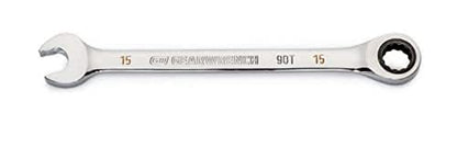 GEARWRENCH 15mm 4 Degree Swing Arch 12 Point Ratcheting Combination Wrench - 86915 - size: 15mm