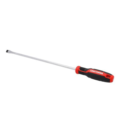 CRAFTSMAN Screwdriver SL3/8 in. x 12 in. Extra Long Slotted, Magnetic Tip, Comfort Grip (CMHT65167) - style: New Version