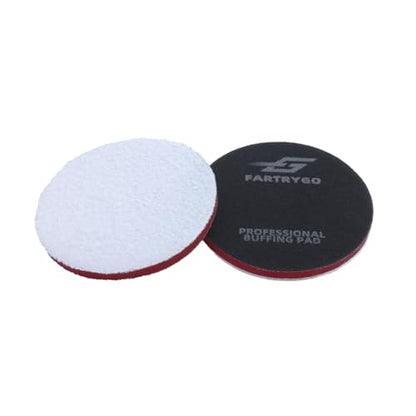 6 Inch Microfiber Cutting Pads – 2 Pack Heavy Cutting Buffing Pads for Large Surface Paint Correction – High-Cut Pads for DA & Rotary Polishers – Swirl & Scratch Remover - size: 6 Inch