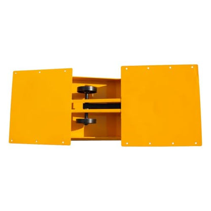 Heavy Duty Truck Ramps for Oil Changes, 20 Ton Capacity Car & Truck Service Ramps, Wide Wheel Lift Ramps for Maintenance, Pair, Yellow