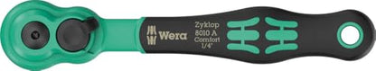 8100 SA 14 Zyklop Comfort Ratchet Set, reversing Lever, 1/4" Drive, Metric, 28 Pieces
