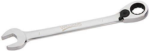 Williams JHW1232RC Reversible Ratcheting 12 Point SAE Combination Wrench, with High Polish Chrome Finish - 1-Inch - size: 1-Inch Single