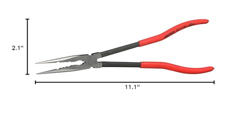 Knipex Tools 28 71 280 11" Extra Long Needle Nose Pliers - Straight, - style: Straight Head