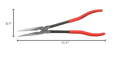Knipex Tools 28 71 280 11" Extra Long Needle Nose Pliers - Straight, - style: Straight Head
