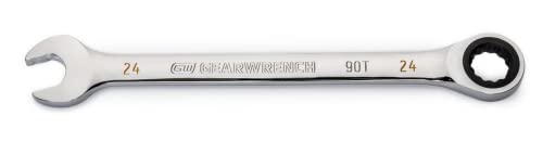 GEARWRENCH 24mm 4 Degree Swing Arch 12 Point Ratcheting Combination Wrench - 86924 - size: 24mm