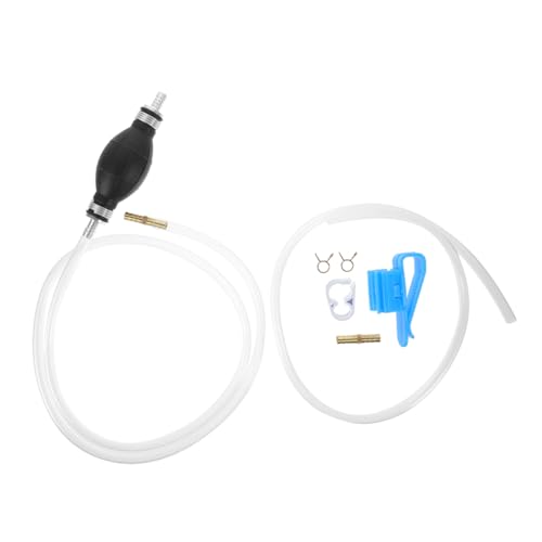 PRETYZOOM 1set Auto Hand Pump Siphon Kit Transfer Hose Fuel Siphon Pump for Cars Boats Motorcycles