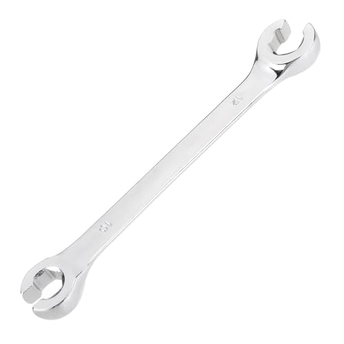 Utoolmart Flare Nut Wrench 10mm x 12mm, Metric, Polished Chrome Plated for Removing or Replacing Nuts on Fuel, Brake or Air Conditioning Lines - color: 1pcs, size: 10x12mm