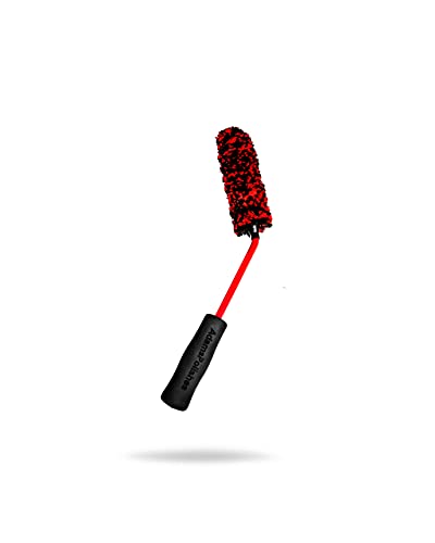 Adam's Polishes Angled Wheel Detailing Brush - Car Cleaning Wheel Brush |Use W/Wheel Cleaner, Rim Cleaner, Chrome Cleaner | Car Wash Brush Cleans Brake Dust from Barrels & Hard to Reach Areas (Small) - size: Small