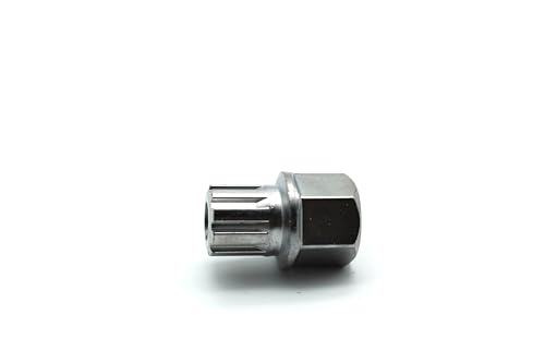 TEMO 54/9Pt Wheel Lock Lugnut Anti-Theft Lug Nut Screw Removal Key Socket S3057 for Vw Audi - size: 54/9PT