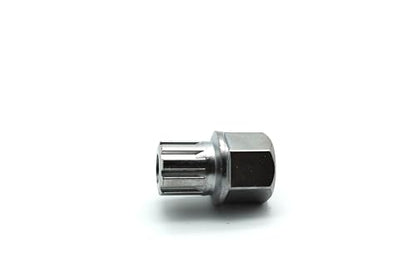 TEMO 54/9Pt Anti-Theft Wheel Lock Lug Nut Removal Socket Key for Vw Audi | Wheel Lock Nut Socket Adapter | Anti-Theft Screw Remover Repair Tool | Tyre Fitting, Garage Repair, Tire Change - size: 54/9PT