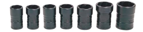 Williams TSMS5107 7-Piece Metric Turbo Socket Salvage Socket Set - size: 7 Piece