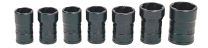 Williams TSMS5107 7-Piece Metric Turbo Socket Salvage Socket Set - size: 7 Piece