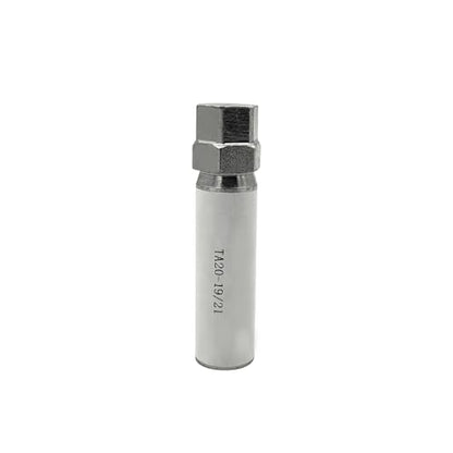 TA20-19/21 10-Spline Wheel Lock Key Tool - 3/4" & 13/16", 19mm, 21mm Hex Drive Lug Nut Remover for Passenger Cars & Compact Hex Small Car