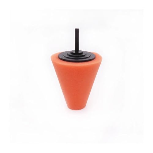 Car Polishing Pad Buffing Foam Sponge Pad Cone Polisher Buffer Pad Automotive Waxing Kit for Car Wheel Hub Headlight Polishing - color: Soft 1pc