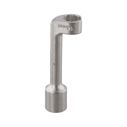 Diesel Fuel Line Socket Set 1/2 Drive Flare Nut Wrench for Automotive Tube Pipe Repair, Open End Ring Sizes 12 14 16 17 18 19mm, Metal Hand Tool(14mm) - color: 14mm
