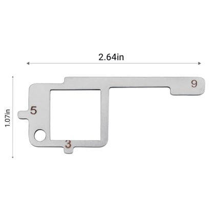 Ziyuan Truck Pre-Trip Inspection Tool 4-in-1 Tire Tread Depth & Brake - 2 Pack | Truck Inspection Tool for Checking Tire Tread Depth, Brake Lining Thickness, Brake Stroke, and Windshield Damage - color: 2 pack