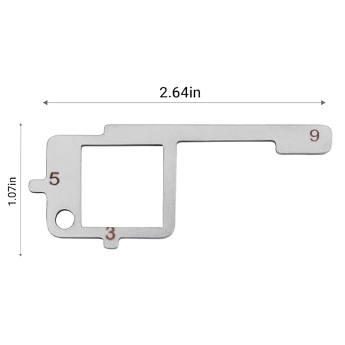 Ziyuan Truck Driver Pre-Trip Inspection Tool - Brake & Tire Check 4-in-1-1 Pack | Truck Brake Inspection Measuring Tool, Tire Inspection Tool,Brake Check Tool,Driver and Mechanic Four in One Inspection Tool - color: 1 pack