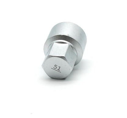 TEMO #51 Anti-Theft Wheel Lug Nut Removal Socket Key 3437 for Porsche - size: #51