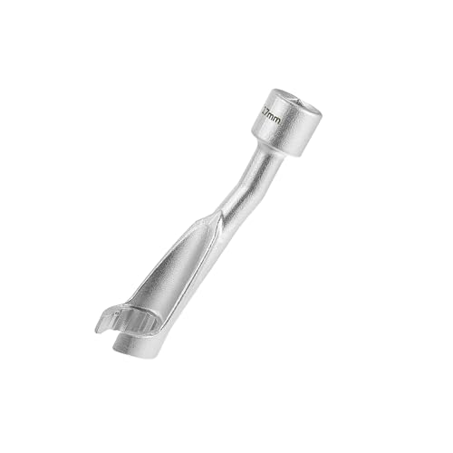 ACROPIX 17mm 12Point Common Rail Injection Fuel Line Socket Nut Wrench for 1/2" Flare Nut Wrench Opening Socket for BMW Diesel Engines L-Type Injector Line Removal Socket Car Parts