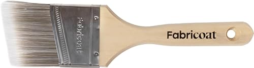 Fabricoat Paintbrush – Angled Cutting in Paint Brush - Firm Bristled Brush with Wooden Handle - Use to Apply Fabric Paint (60mm / 2.5 inch) - style: Angled Paint Brush