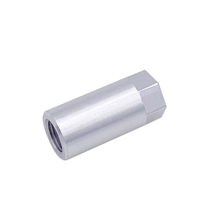 Fuel Rail Pressure Gauge Adapter Compatible with Ford Service Port Schrader Valve Adapter Silver