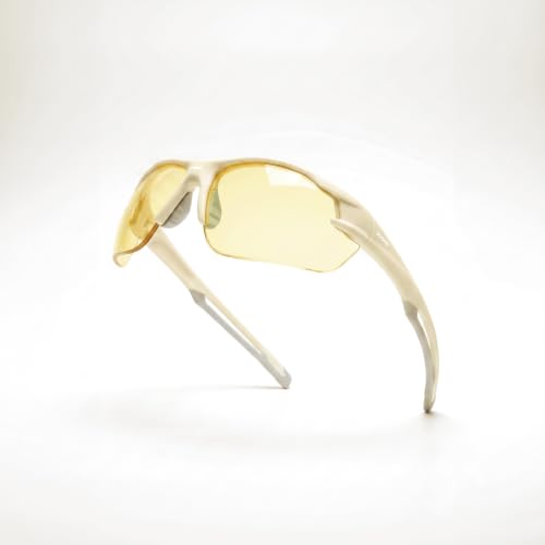 ANSI Z87+ Safety Glasses, Anti-Fog Lightweight Protective Eyewear (Yellow) - color: Yellow