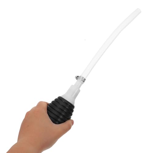 Abaodam Manual Siphon Pump Transfer Hose 1.5m Gasoline Fuel Oil Hand Pump Kit for Automotive Fluid Extraction and Water Transfer