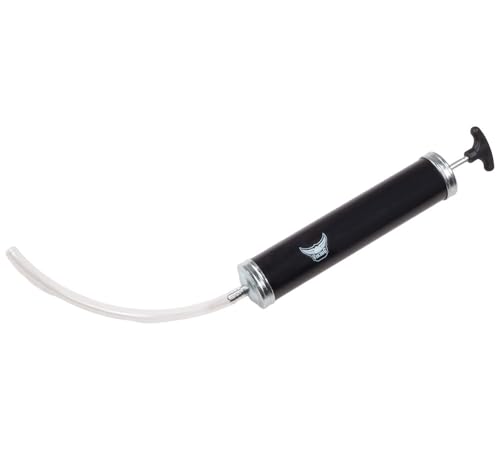 Mytee Products 16 Oz Steel Oil Suction Gun with 12" Vinyl Hose, Manual Oil Change Syringe - Heavy Duty Automotive Fluid Extractor Pump for Engine Oil, Gear Oil & Lubricants - size: 1 - Pack