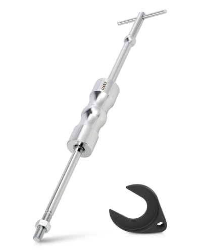 OMT Inner CV Axle Puller Tool Set with 5/8"-18 Slide Hammer & Adapter | Inner CV Joint Removal Tool Kit, Front Wheel Drive Axle Puller Set Compatible with Taurus Sable FWDs from 1986 to 2021 - color: Silver Slide Hammer, size: 2" CV Joint Fork