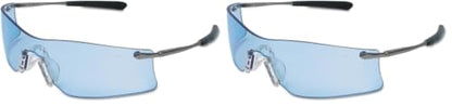 Crews T4113AF Rubicon Safety Glasses Light Blue, Anti-Fog Lens, 1 Pair (Pack of 2) - size: 1 Count (Pack of 2)