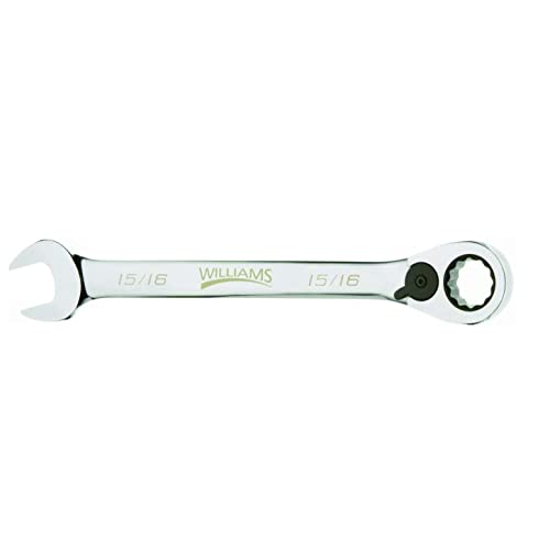 Williams 1230RC Ratcheting Combination Wrench, 12 Point, 15/16-Inch - size: 15/16-Inch Single