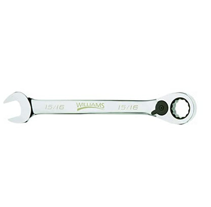 Williams 1230RC Ratcheting Combination Wrench, 12 Point, 15/16-Inch - size: 15/16-Inch Single