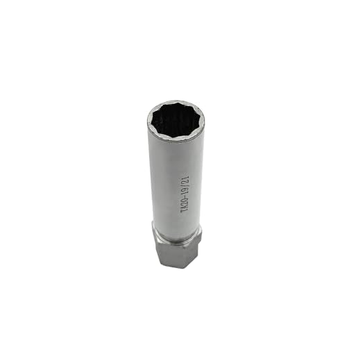 TA20-19/21 10-Spline Wheel Lock Key Tool - 3/4" & 13/16", 19mm, 21mm Hex Drive Lug Nut Remover for Passenger Cars & Compact Hex Small Car
