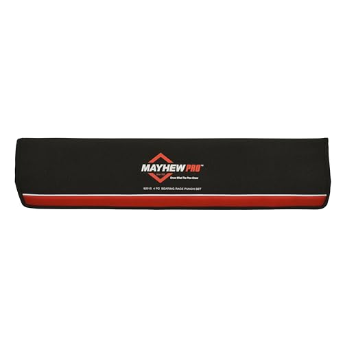 Mayhew Tools 62015 Pro Bearing Race Punch Set, 4-Piece, Black Oxide Finish