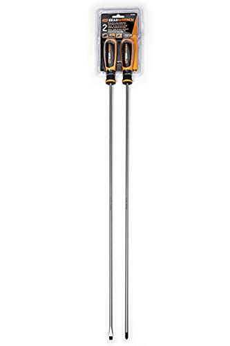 GEARWRENCH 2 Pc. Phillips/Slotted Dual Material Screwdriver Set - 80068H - size: 2 Pc. Slotted/Phillips