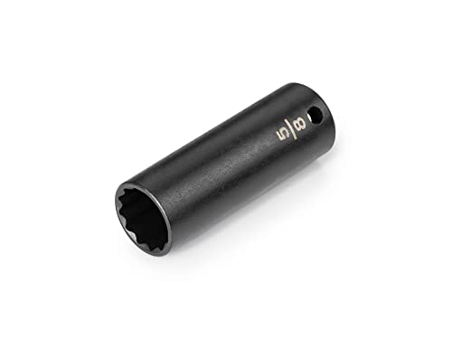 TEKTON 3/8 Inch Drive x 5/8 Inch Deep 12-Point Impact Socket | SID13216 - size: 5/8-Inch, style: Deep