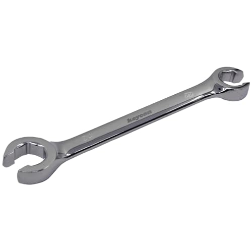 Flare Nut Wrench 22mm x 24mm Metric Double Open End for Removing Replacing Nuts, 1 Piece - size: 22mm x 24mm