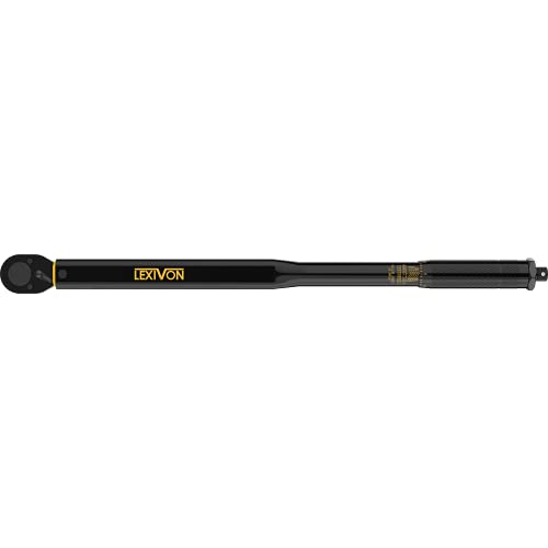 LEXIVON 3/4-Inch Drive Click Torque Wrench 30~300 Ft-Lb / 40.7~406.8 Nm (LX-185) - size: 3/4"DR. 30~300 FT-LB