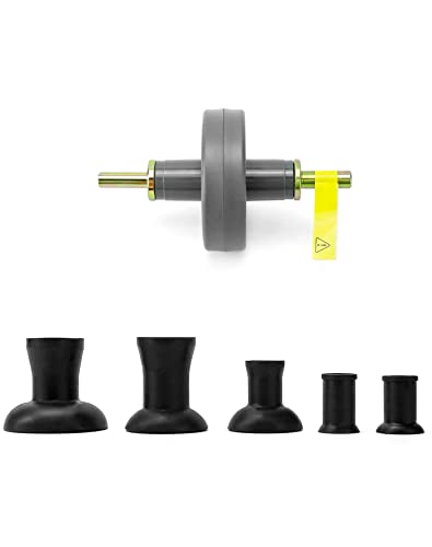 QWORK Valve Lapping Tool Kit, Universal Valve Lapping Attachment Tool for Grinding Small Engine, 5 Suction Plates, 1000rpm to 1250rpm