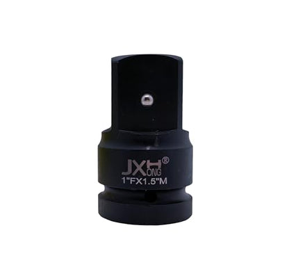 1-1/2" Drive Impact Socket Adapter, Heat Treated Cr-Mo Steel – Heavy Duty for Hydraulic Impact Wrench (Adapter 1" F to 1-1/2" M) - size: Adapter 1" F to 1-1/2" M