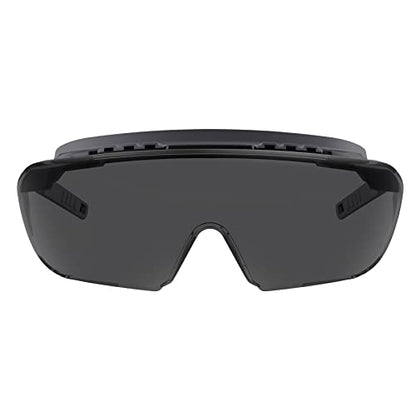Ergodyne Skullerz OSMIN OTG Safety Glasses, Anti Fog, Over the Glasses Anti Scratch Protective Eyewear - color: Smoke Lens