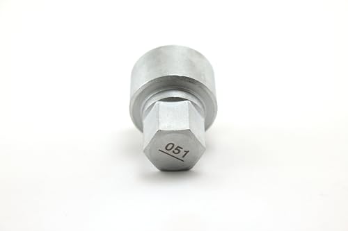 TEMO #51 Wheel Lock Lugnut Anti-Theft Lug Nut Screw Removal Socket Key S3055 for BMW Vehicles - size: #51