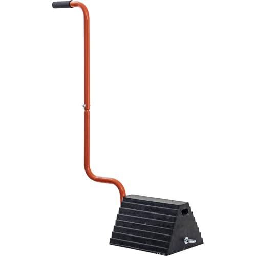 Buyers Products WC1087 Rubber Wheel Chock with Bolt-On Handle, Anti-Slip Wheel Stopper for Trucks, RVs, Trailers, Campers & Cars, Tire Chock Stabilizer
