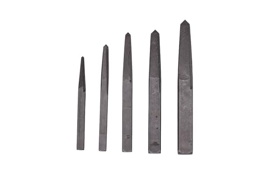 Century Drill & Tool 73215 5-Piece Square Flute Screw Extractor Set, #1 - #5, for Extracting Broken Screws and Bolts Without Damaging Threads - size: 5-piece Square Flute