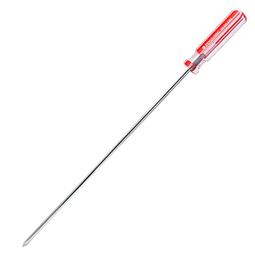 Phillips Screwdriver 10 Inch, Long Screwdriver #1 Extra Long Shaft Cross Head Screwdriver - size: 10 Inch #1