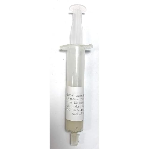 Diamond Lapidary Paste for Finest Mirror Finish Water Based 30% Concentration 5 Gram (5,000 grit / 1-3 microns) - size: 5,000 grit / 1-3 microns